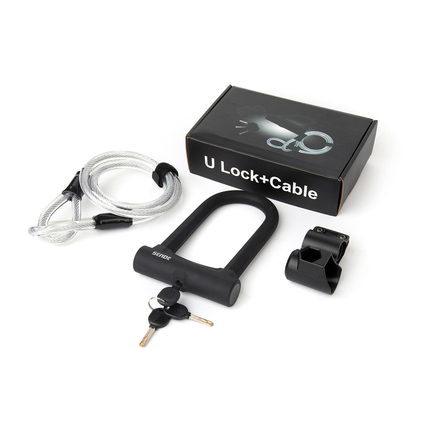 SENDE Anti theft Bicycle U Lock Cable Combination MTB Road Mountain Cycling Lock Steel Security Bike Locks