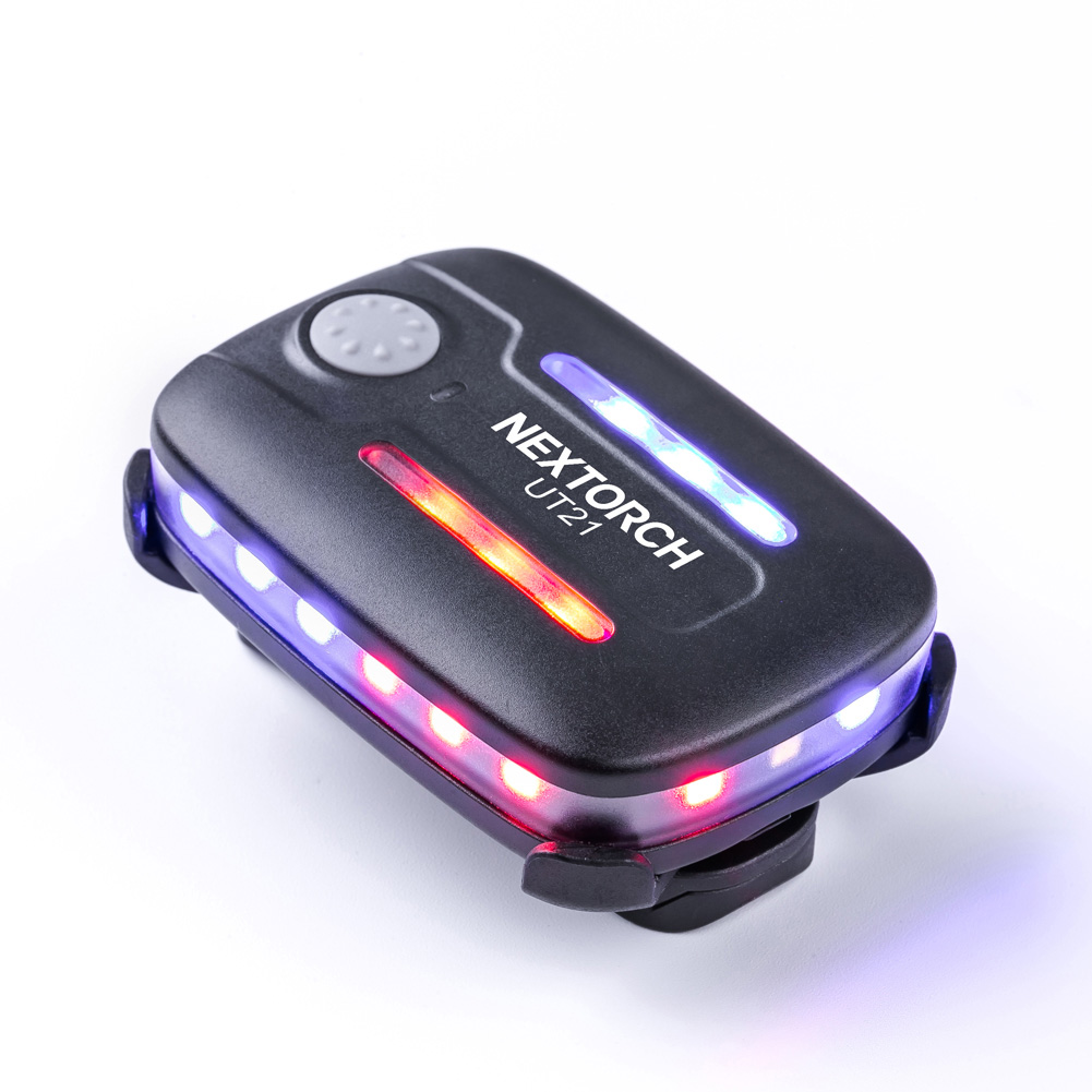 Nextorch UT21 светодиодный наплечный зажим для полиции безопасности наплечный фонарь перезаряжаемый синий и красный мигающий сигнальный фонарь
