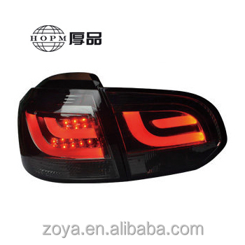 Taillight LED guide light cherry red model modified black high tail light assembly tuning light for 10-12 Golf 6