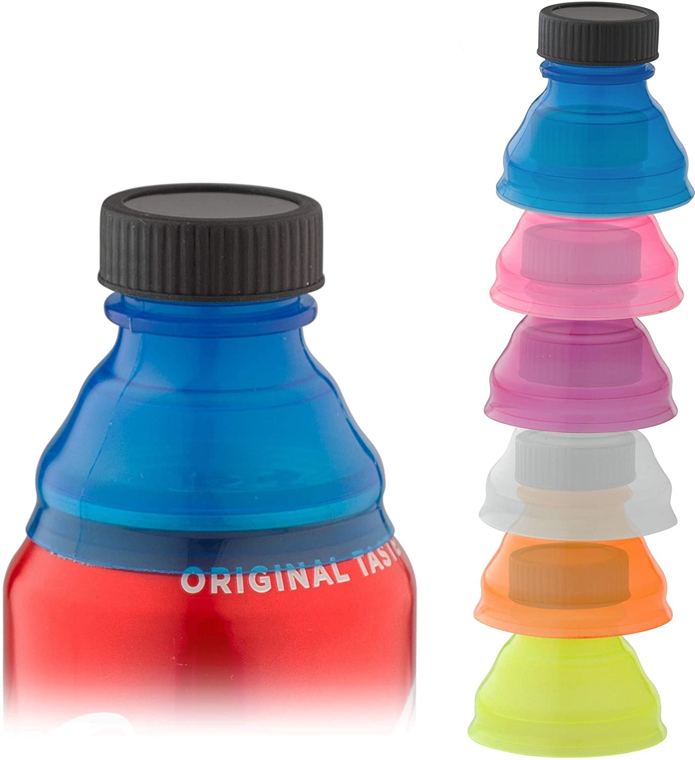6 pack Soda Can Lids Reusable Fizz Lids 6 Pcs Can Covers for Soda Reusable Pop Can Lid for Picnic