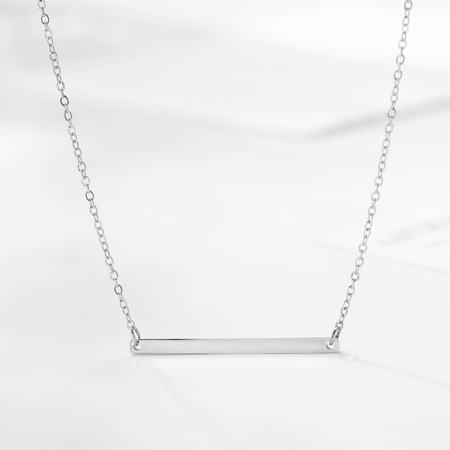 ZJYX15469 Hot Sale Jewelry Personalized Bar pendent Necklaces For Women and Girls Christmas Gift