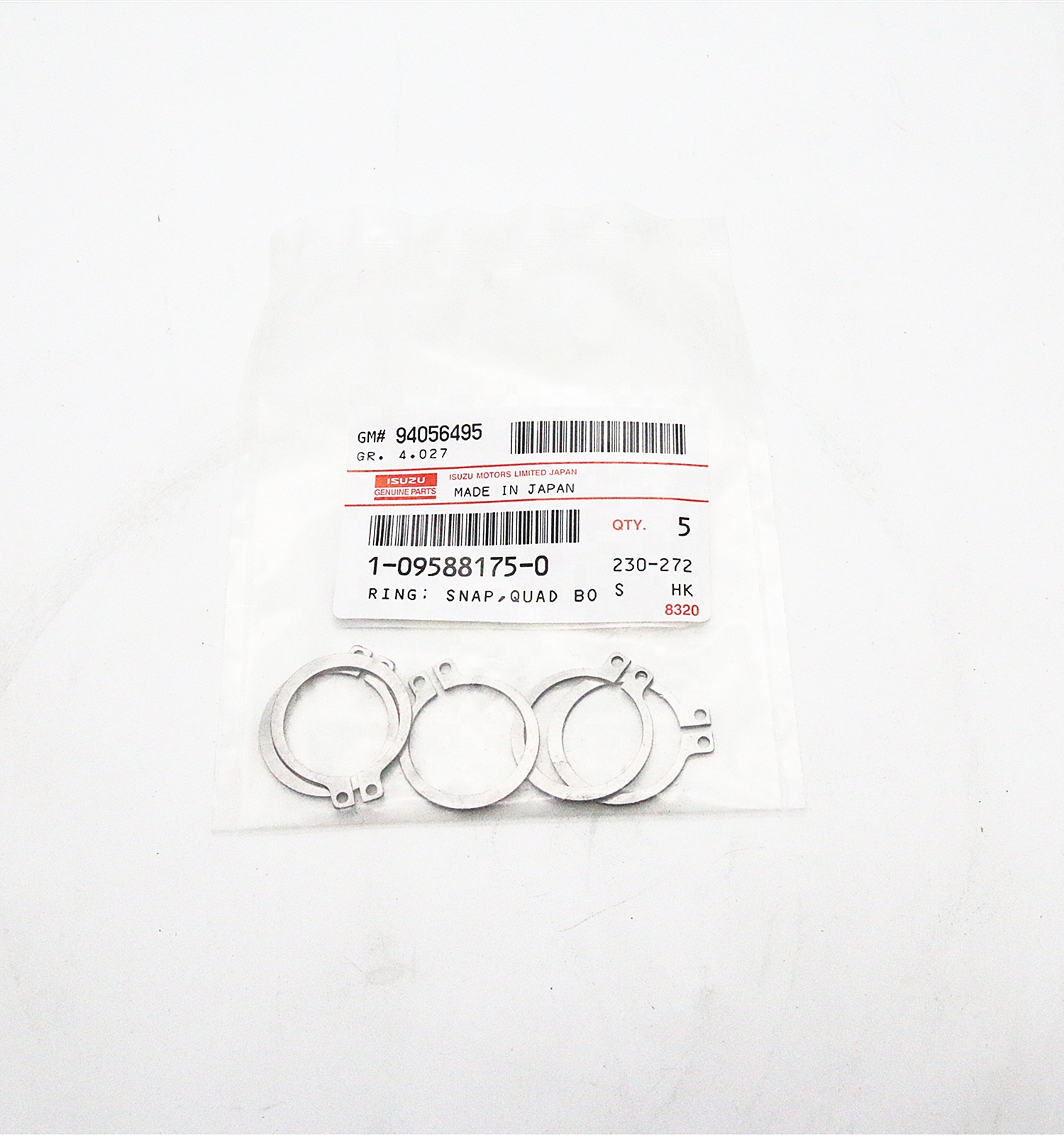 Genuine Auto Parts GEAR BOX SNAP RING 1095881750 1-09588175-0 for V9F Y9F CXZ CYZ FXZ CYJ EXR FVR FRR FSR FTR EXD