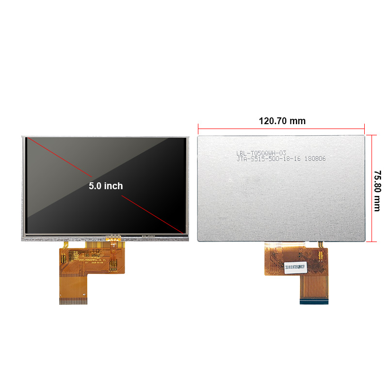 DISEA OEM 800*400 RGB 40PIN 5,0 дюймовый TFT резистивный сенсорный ЖК-дисплей