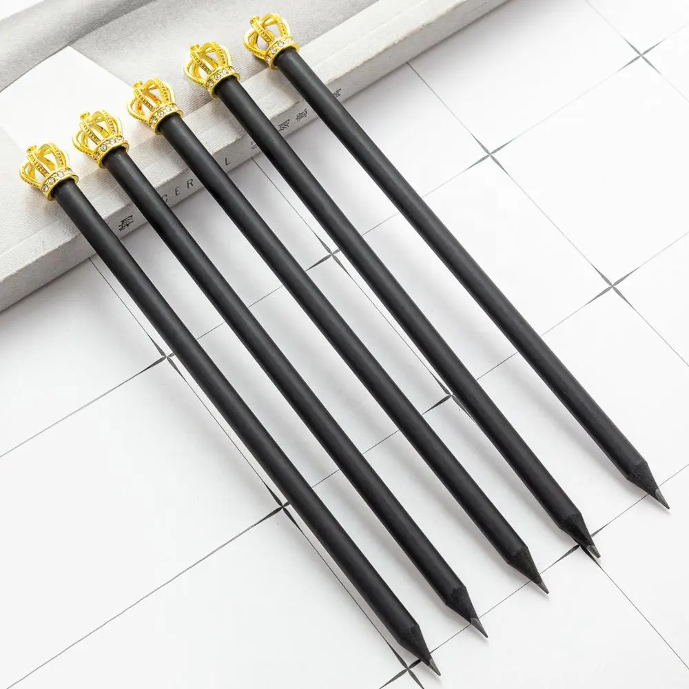 China Stationary Factory Cheap Wholesale Bulk Standard Custom Hb Wood Black Pencils