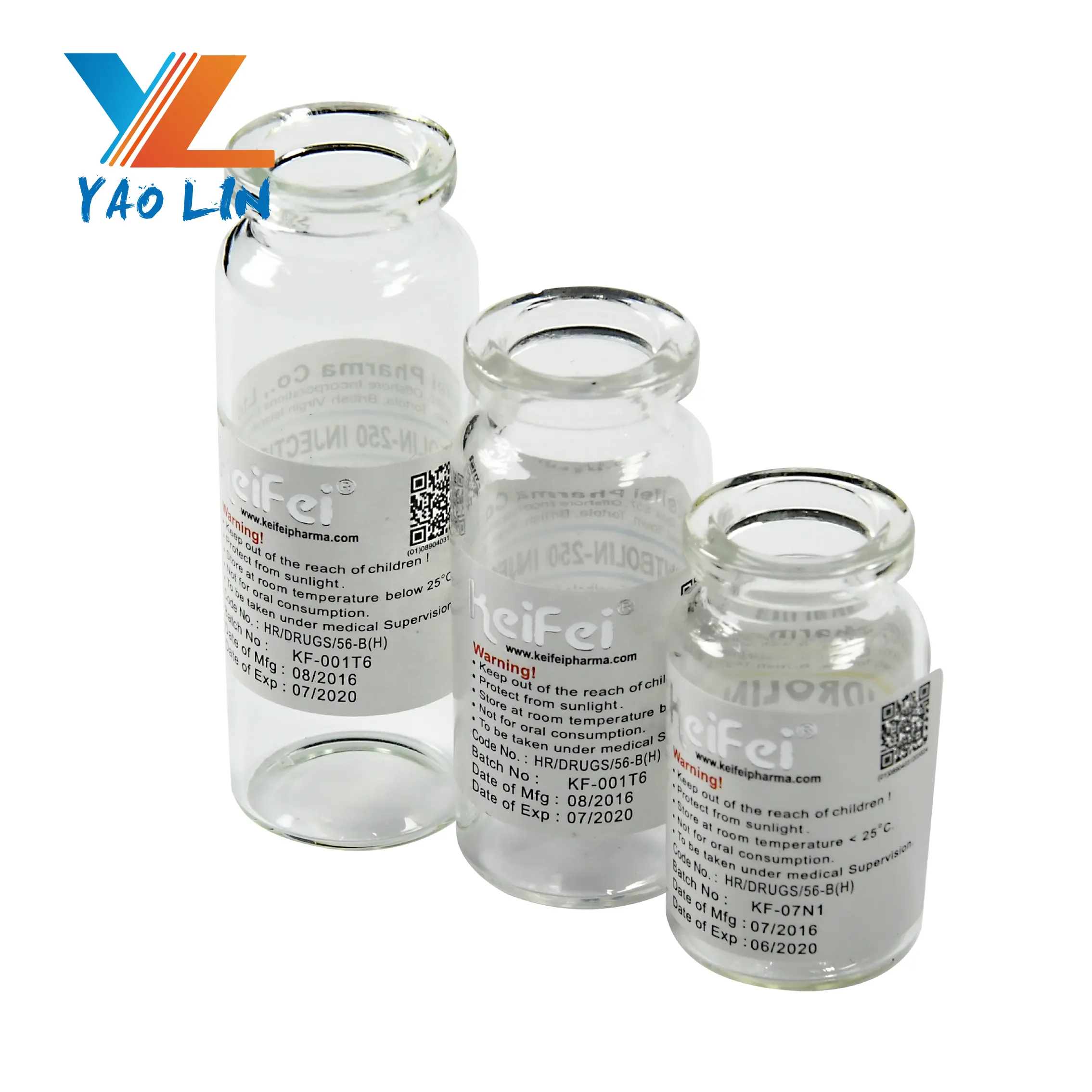10ml glass injection vials bottle with rubber stopper and cap