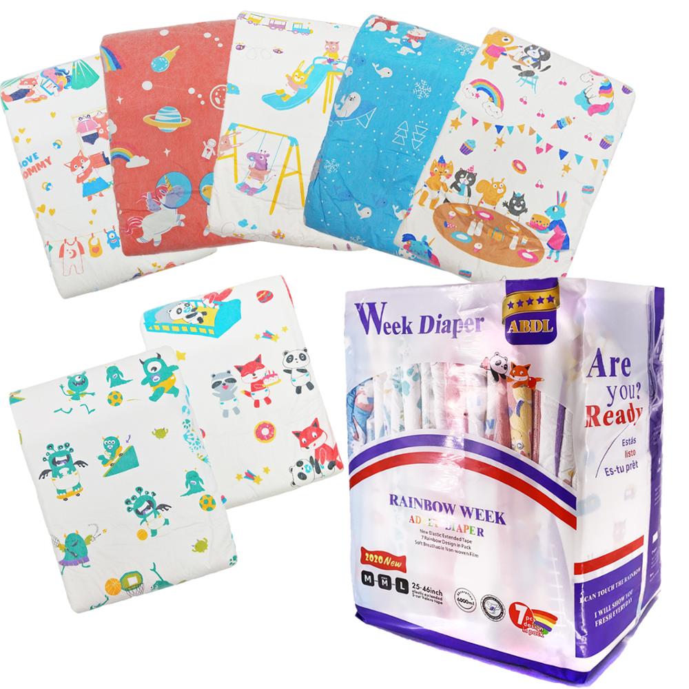 Мягкие дышащие ABDL одноразовые подгузники для взрослых
