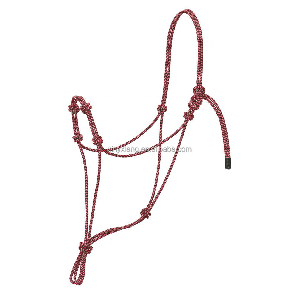 Заводская изготовленная на заказ нейлоновая плетеная веревка Halter 1/4 дюйма средняя лошадь, лот 3x1 нейлоновая плетеная веревка Halter 1/4 дюйма средние лошади