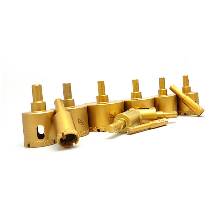 free shipping TACAR 20 25 32 35 40 50 60 68mm hole cutter diamond tip drill bit set tile hole saw hole cutter for porcelain