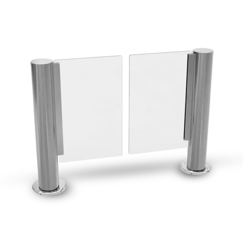 Circular Slim Speed Gate Servodrived MCBF 10 Million Service Life Small Turnstile for Playground Supermarket Kindergarten Office