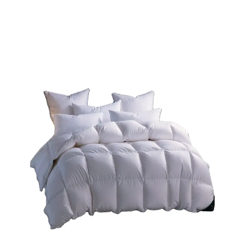 hotel and home soft warm 80S sanding fabric white duck goose feather down quilt blanket duvet