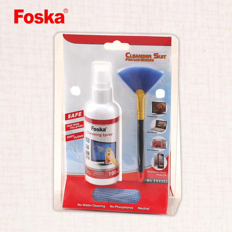Горячая Распродажа! Foska, без спирта, TFT ЖК-дисплей, мобильный компьютерный экран, набор для очистки