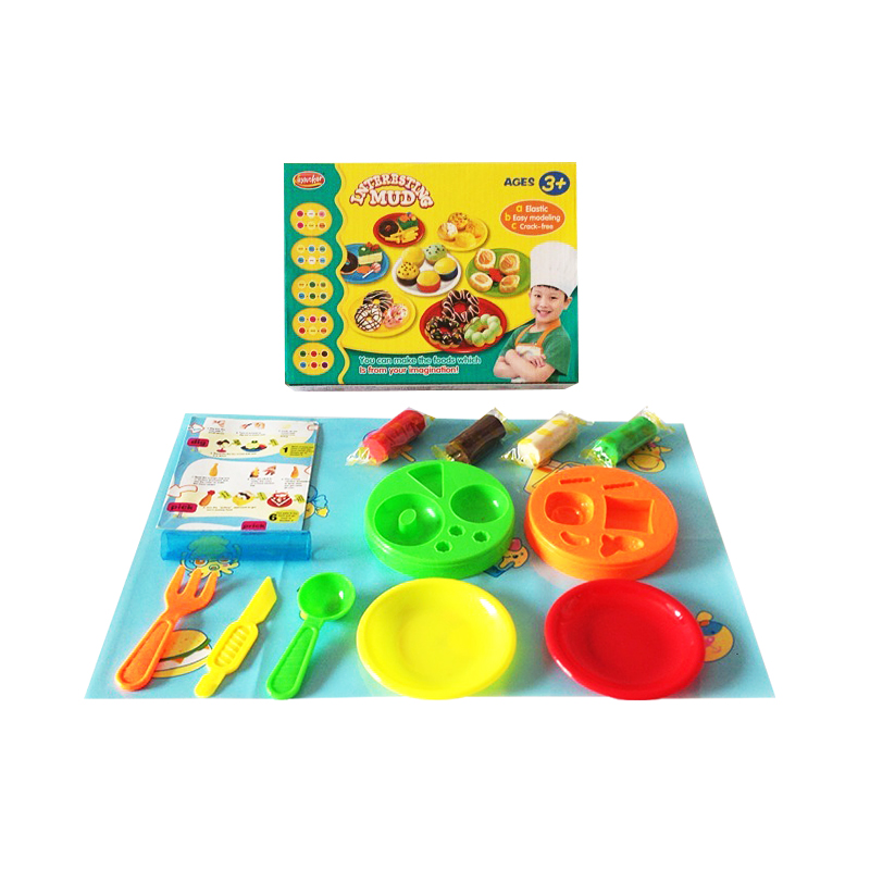 New style educational mini sandwiches playdough set clay toy accessory DIY making custom game toys for children
