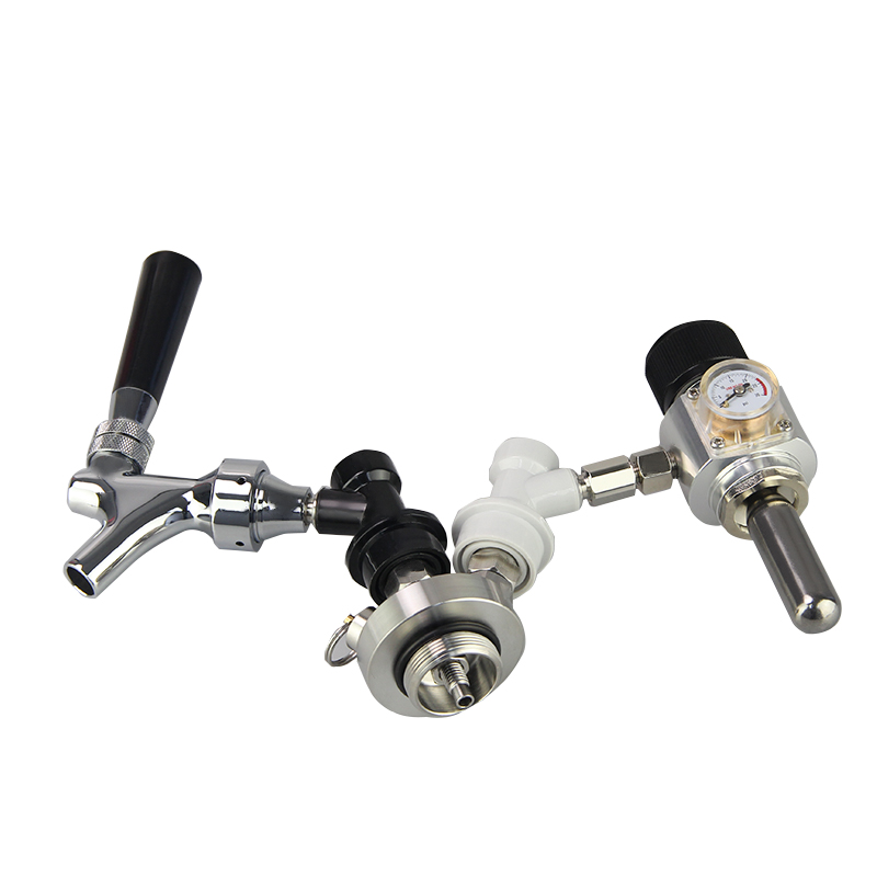 Home Brew Beer 128 Ounce Pressurized Keg Kegerator with Updated CO2 Regulator