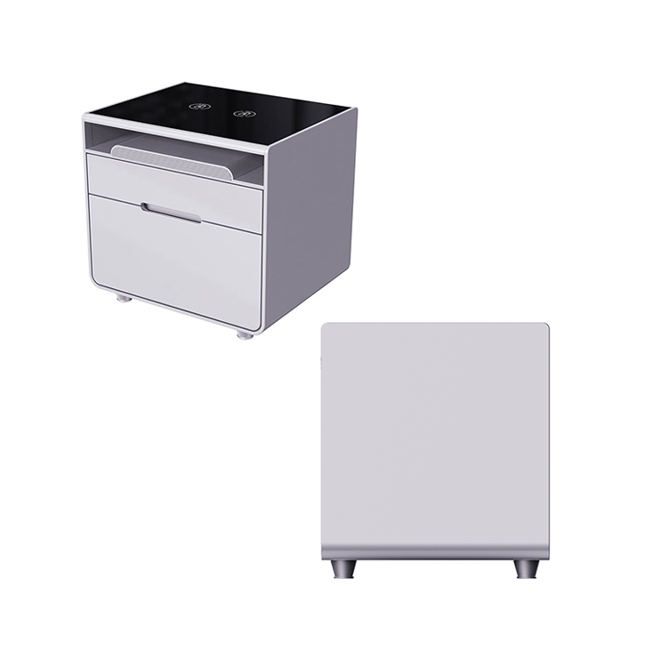 Elegant Home Office Desktop Charging Cooling Drawer Smart Smart Bedroom Table