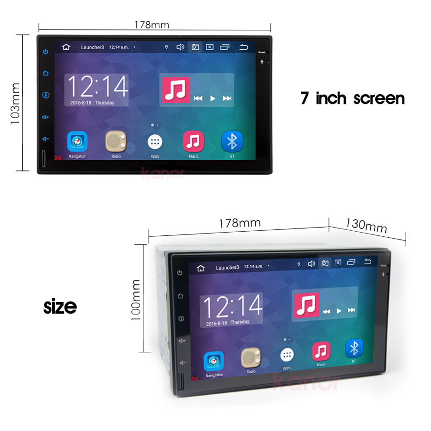 KANOR Авто android 10 px5 octa core, 4 Гб + 64g 2 din universal ips сенсорный экран автомобильный Радио gps навигация