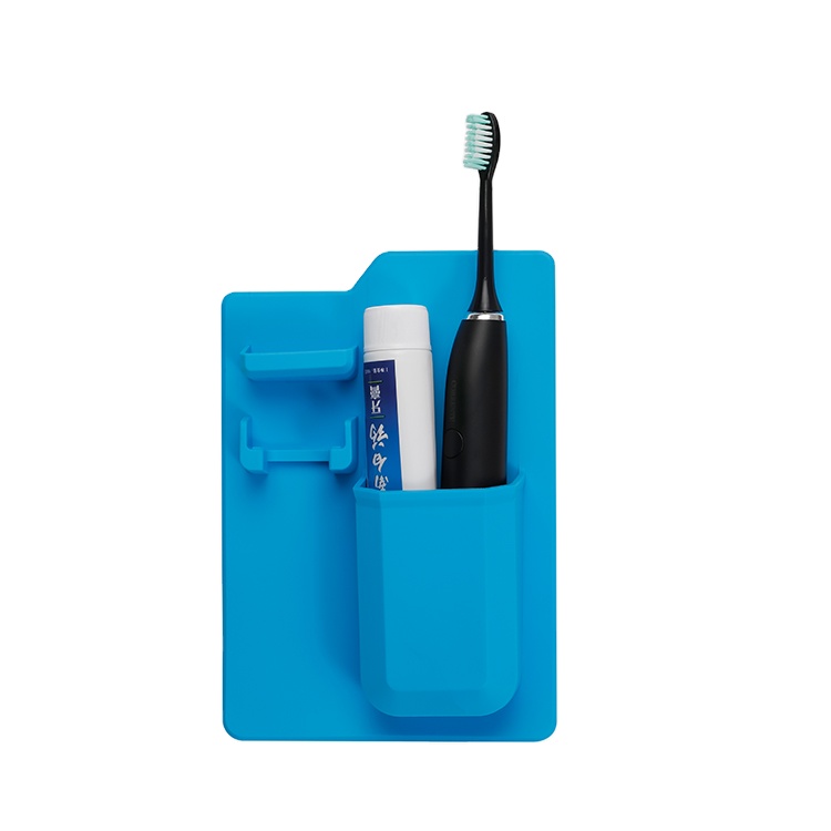 High quality environmentally friendly silicone bathroom holder toothbrush holder suction cup