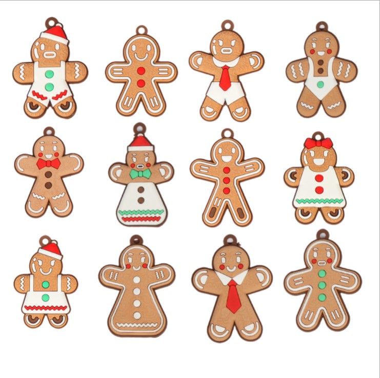 2021 Christmas tree hanging ornaments,gingerbread man christmas ornaments decorations home hangtag