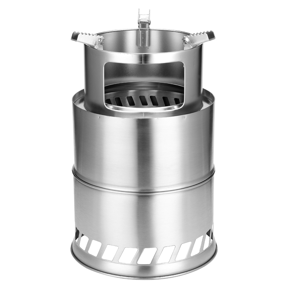 Amazon Top Seller Wood Stove Stainless Steel Foldable Camping Wood Burning Stove