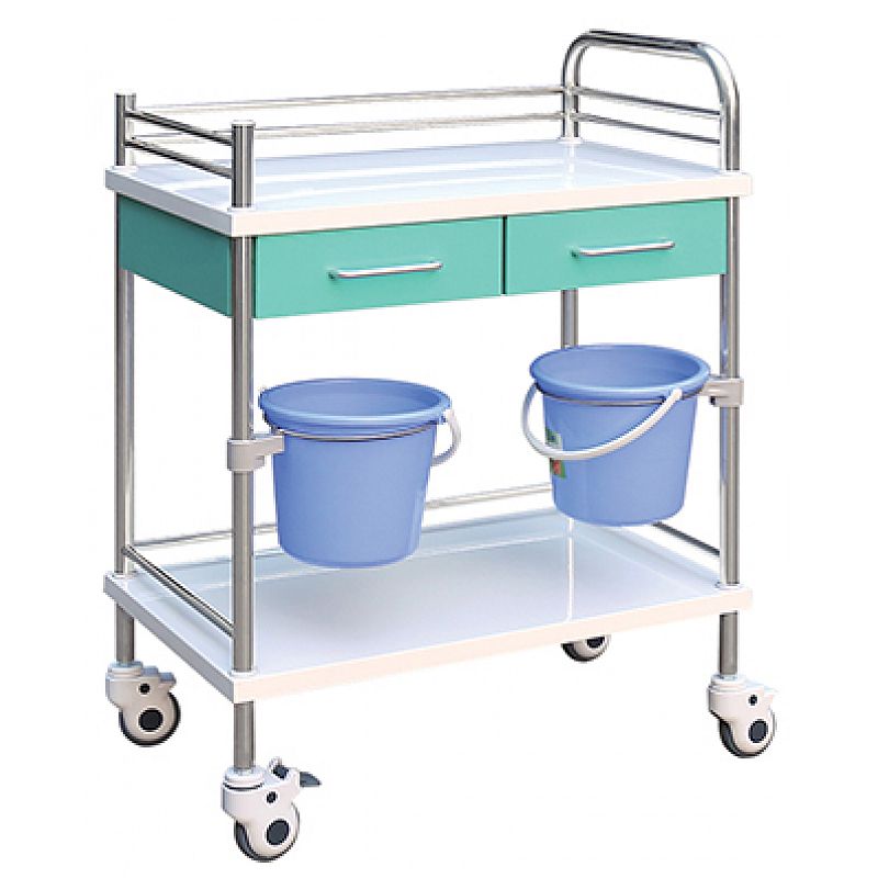 high quality Hospital Stainless steel Medical trolley with drawers medical medical hospital