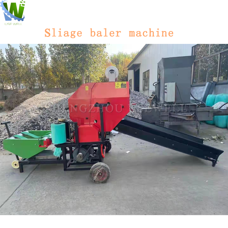 Hotsale mini 3 point hitch bunding round grass alfalfa hay corn silage baler machine price