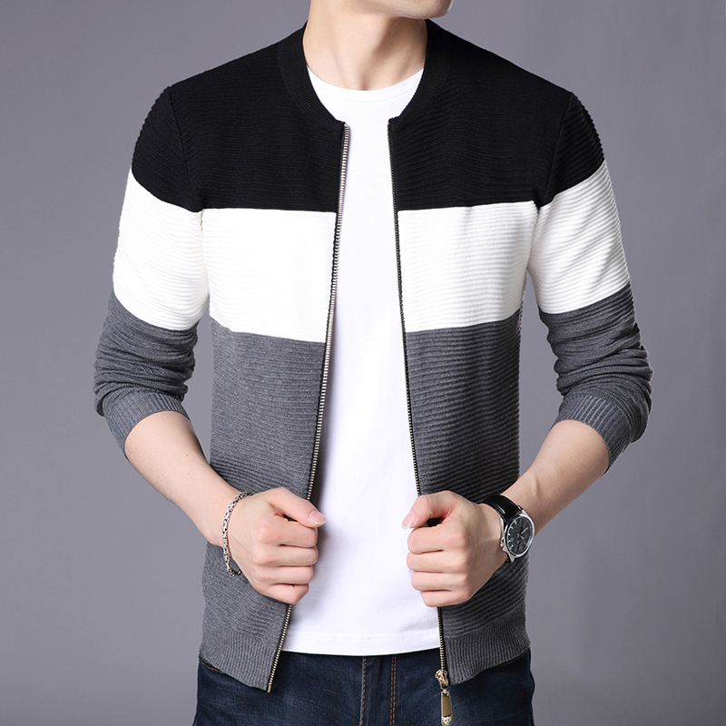 New design men's sweater Men's long sleeve jersey sweater Knitted turtleneck cardigan sweater