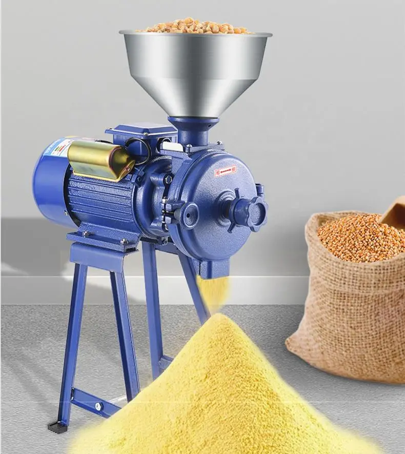 Household grain grinder manufacturer's price electric grain mill barley grinder malt crusher