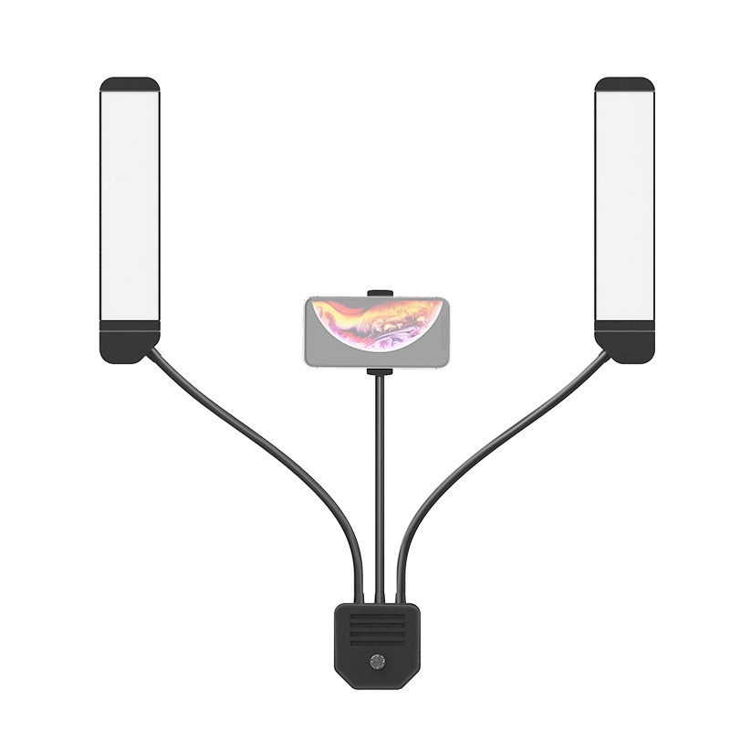 Studio Makeup Beauty Professional Photography Lamps Kit Double Arms 288pcs Selfie Led Bulbs Ring Fill Lights with Tripod