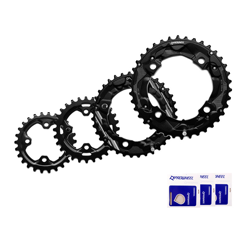 Зубчатая пластина кривошипника PROWHEEL 104/64BCD для горного велосипеда 26T 28T 36T 38T, велосипедные цепи, звездочки, двойная звездочка