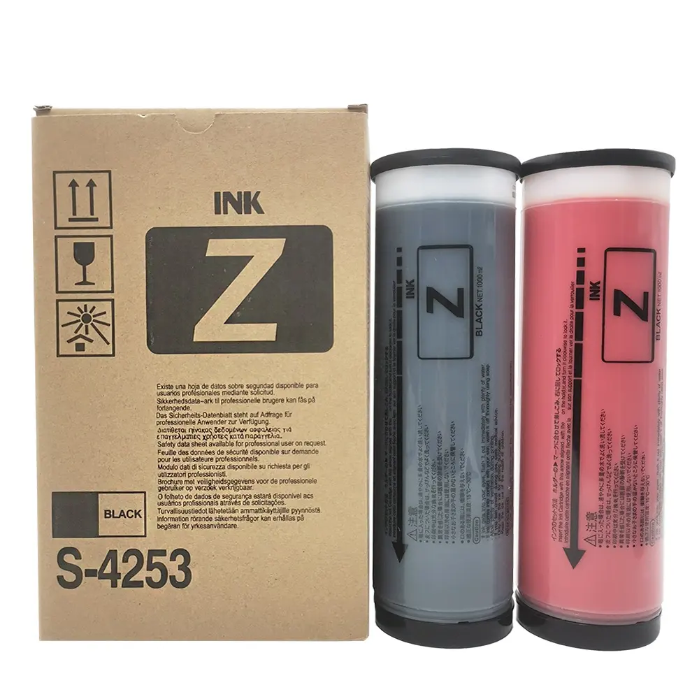 Compatible Risographs Factory Price Risos Duplicator RZ Ink for RZ EZ MZ Risos S4253 S-4253 s4523 RZ Z Type Ink