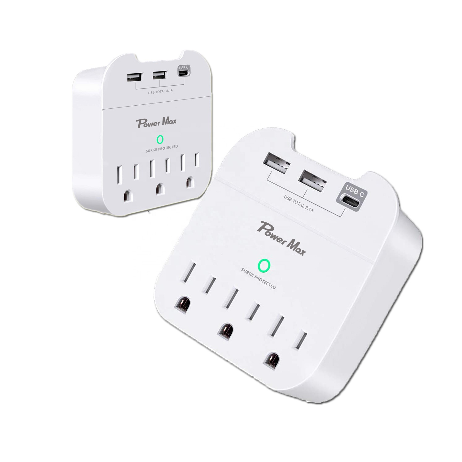 Японский US 3 розетки настенный стабилизатор напряжения 490 Joules с 3,1 а USB-портами для зарядки 3 USB-порта для зарядки и 1 держатель для телефона