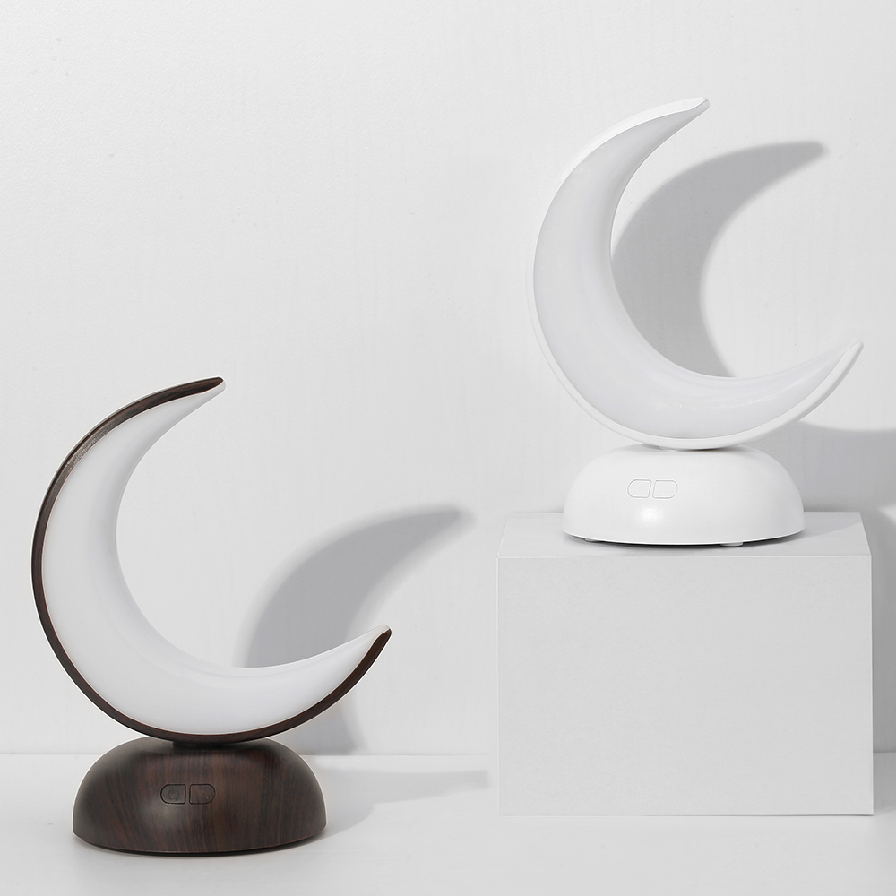 Gift Crafts Aroma Oil Diffuser Touch Electric Half Moon Light Lamp