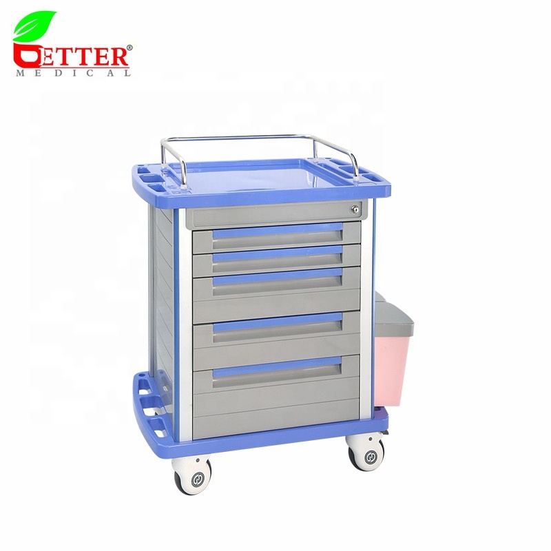 BETTER ABS   Aluminum Medical Ambulance Crash Cart Drug Trolley