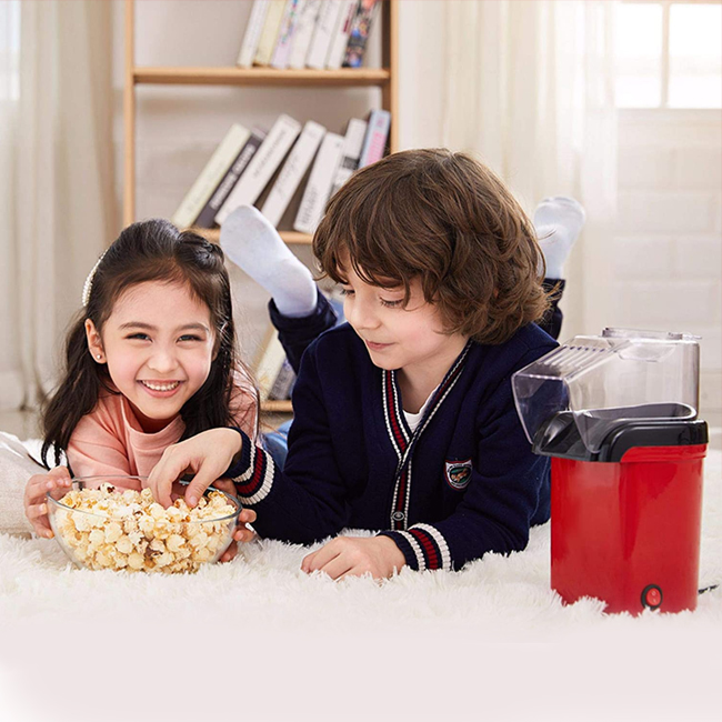 Retro Home Party No Oil 220v Electric Mini Popcorn Popper Machine Pop Corn Maker