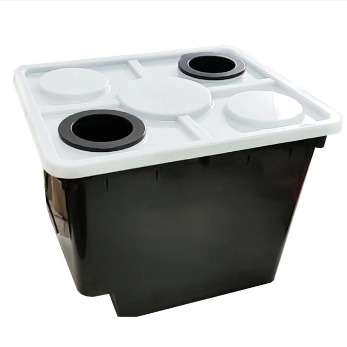 Hydroponic Dutch Bucket Indoor Plant Growing System Bato Bucket with 0/1/2/4 Holes Cover for Tomato and Herbs