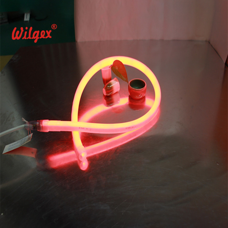 Waterproof led neon flex 360 degree color changing rgb rope light neon tube