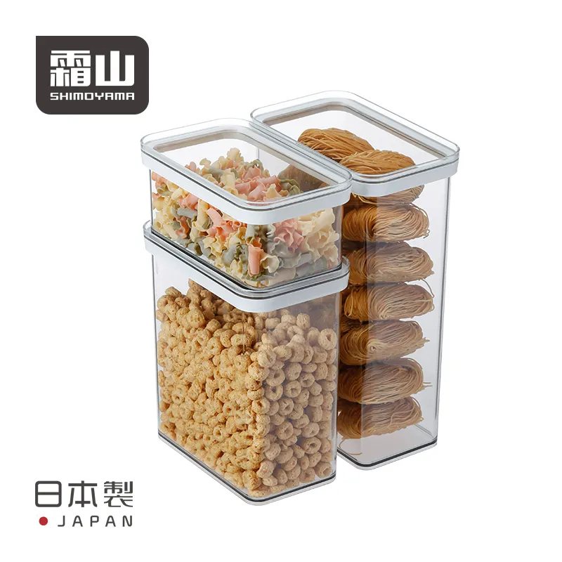 SHIMOYAMA утолщенный герметичный Кухонный Контейнер для хранения сухих продуктов и органайзеры, набор кухонных аксессуаров, прозрачный контейнер для еды