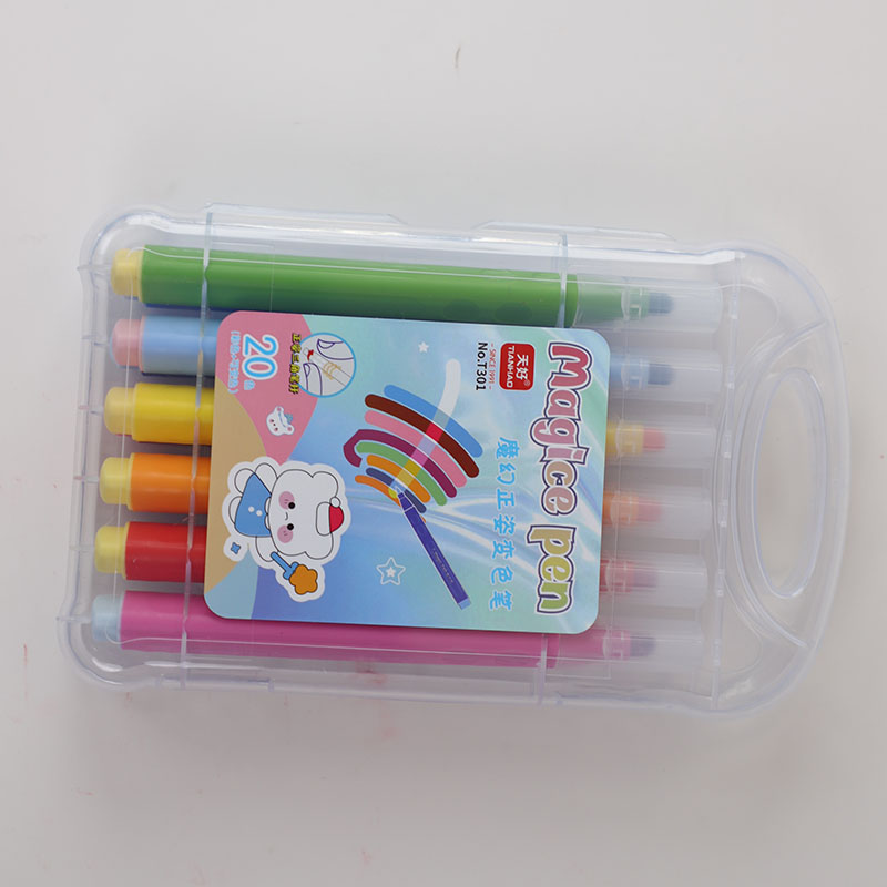 Magic Marker Pen Set Text Markers Focus for Student Office Allochromatic Highlighters