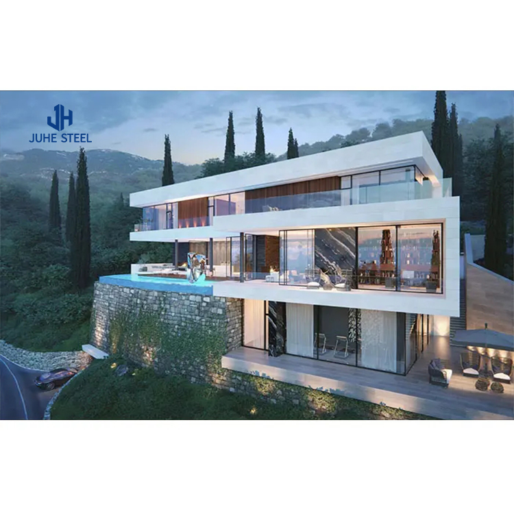 hot sale frame Structure House Kits Villa Prefab Steel Hot Selling Modern and Luxury Prefab villa House