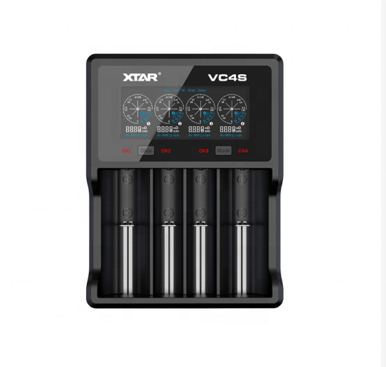 Зарядное устройство XTAR 2019 VC4S для литий-ионных/никель-металлогидридных/никель-кадмиевых аккумуляторов 3,6 В 3,7 в