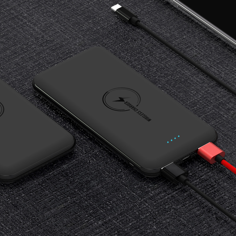 QI портативный Быстрый заряд беспроводной Power Bank 10000 мАч