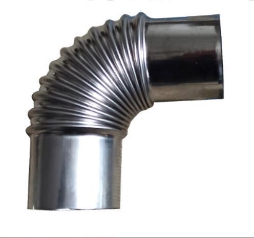 steel connector pipe curved 90 degree chimney for FireWood Stove