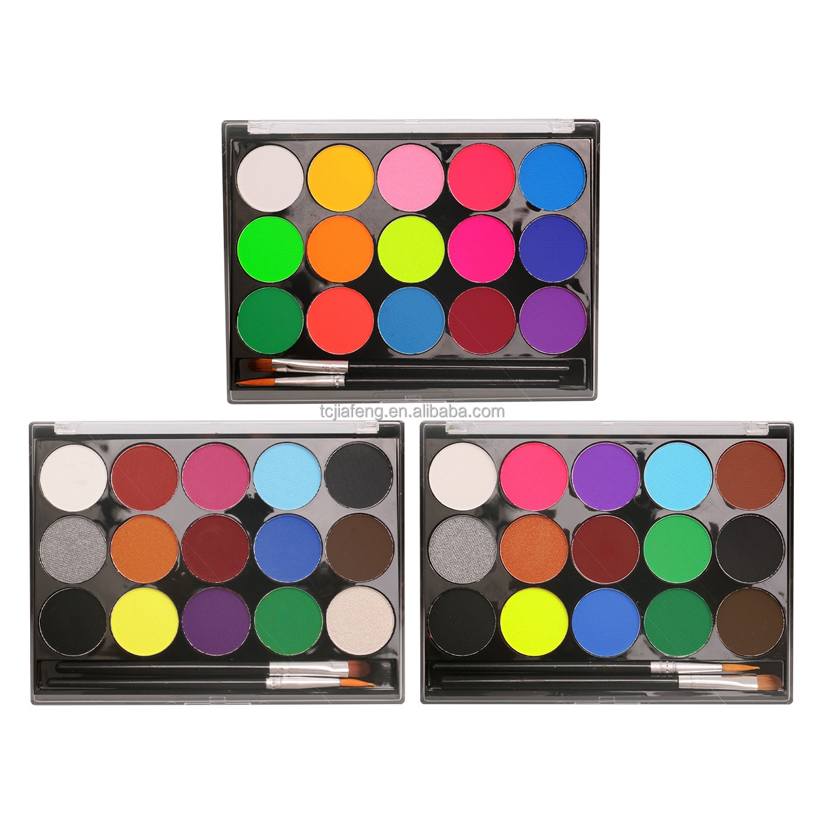 Artecho 15 Colors Non Toxic Water Based Glitter Face and Body Paint Set
