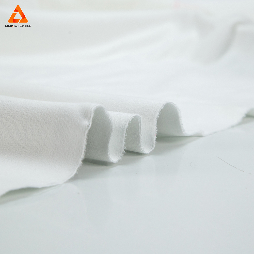 double-faced brush micro suede fabric white cloth yarn-dyed digital printed supported knitted two-sided suede fabric