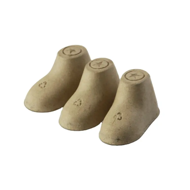 Recycle Eco-Friendly Shoe Inserts Accept Customized Paper Pulp Molded Ankle Boots Support