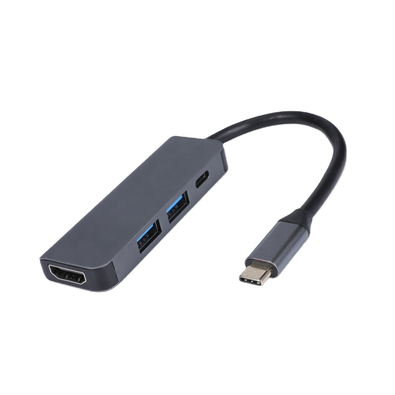 Новый дизайн usb концентратор PD зарядки USB-C хаб 4-в-1 адаптер тype C с HDMI USB 3,0 2,0 PD конвертер