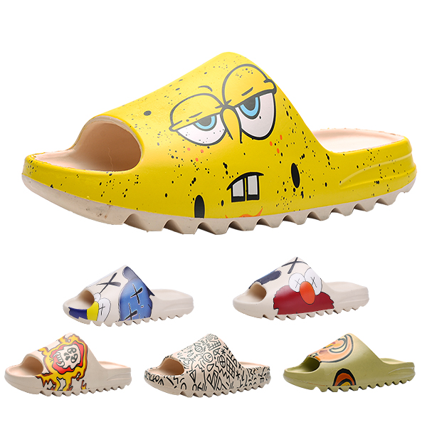 2021 summer Kids beach YeezySlides Shoes Baby outdoor Slides indoor non-slip Slipper for children Men Women Yeezy Slippers