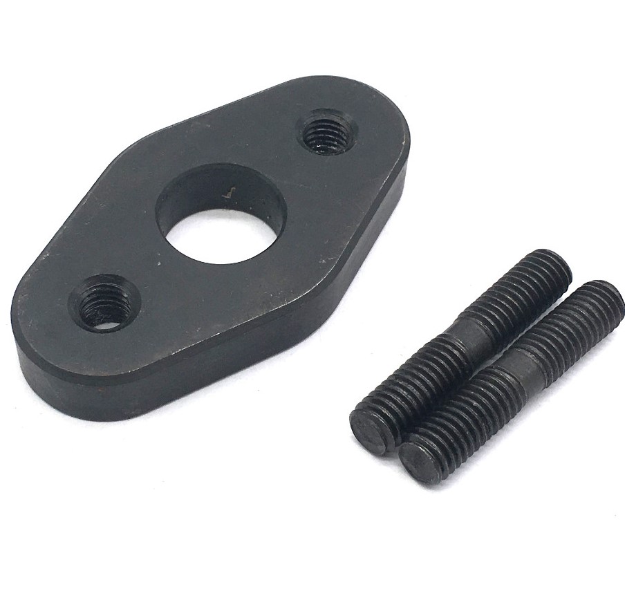 for Toyota Bung 02 Oxygen Sensor Flange with M8x1.25 Studs 2 Bungs 3/8 Thick CNC Milling Services for Decoration Machining