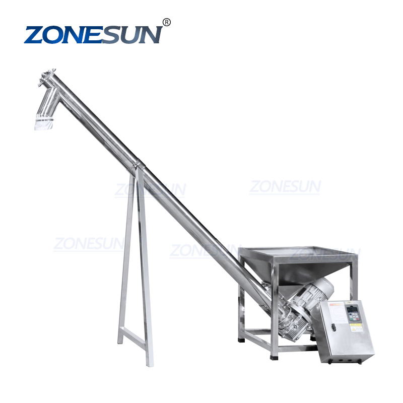 ZONESUN ZS-SLJ3 автоматическая кормушка для специй, порошка с наклонным шнеком