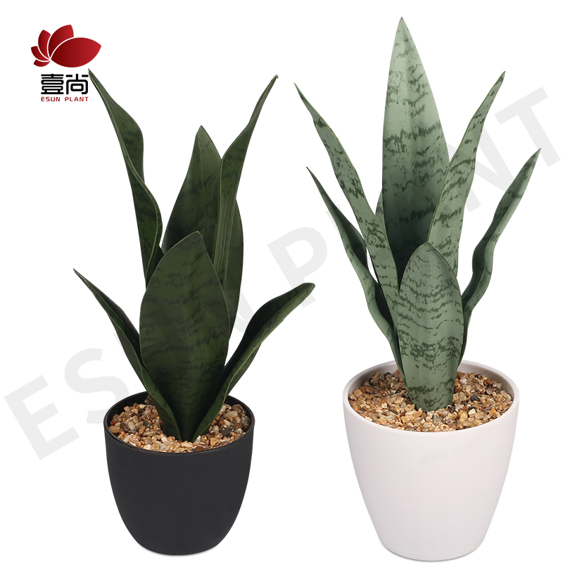 Искусственная змея, искусственное растение Sansevieria с белым пластиковым горшком, Искусственные Горшечные растения для дома, офиса, искусственные растения для дома и улицы