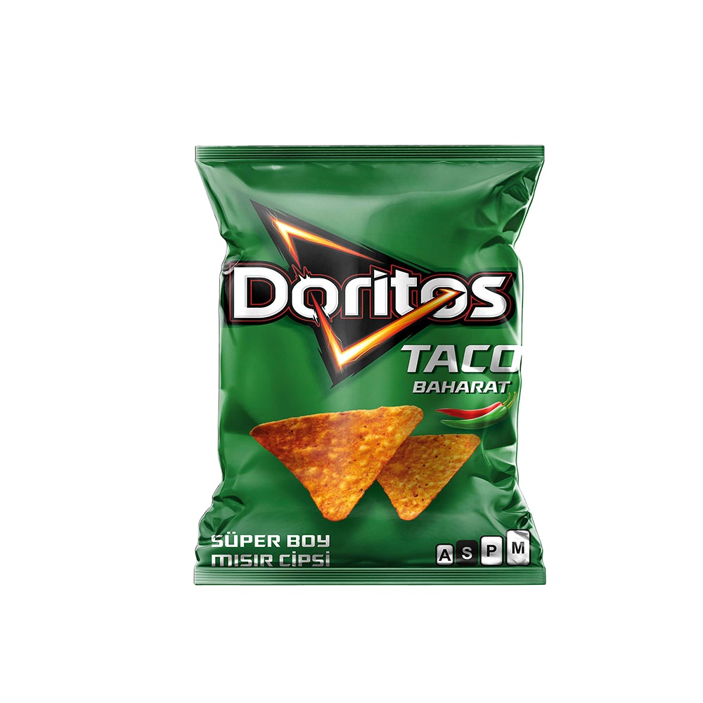 Горячая распродажа и Лучшая цена! Кукурузные чипсы Taco Spicy, суперРазмер, 110 г x 23, все время, свежие запасы и новая дата из Турции